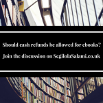 Should cash refunds be allowed for ebooks?