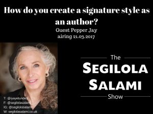 How do you create a signature style as an author? with pepper jay