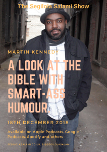 Martin Kennedy: A look at the bible with smart-ass humour slathered in sarcasm