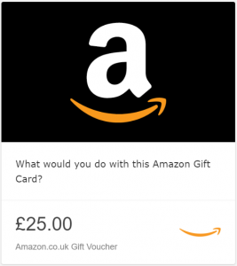 else byskov £25 Amazon gift card evoucher giveaway sweepstakes contest