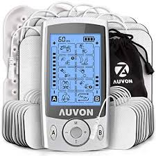 Blog podcast giveaway prize AUVON Dual Channel TENS Machine for Pain Relief, TENS Unit Muscle Stimulator with 20 Modes, 2" and 2"x4" TENS Pads Replacement