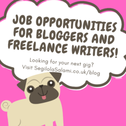 list of Job opportunities for bloggers and freelance writers published on Segilola Salami's lifestyle blog