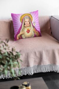 Sainted Christmas Cushion christmas 2021 gift guide for everyone